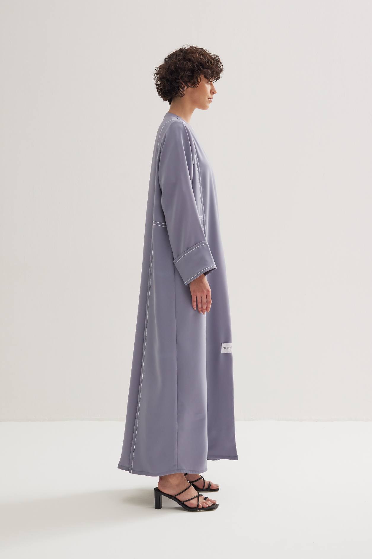 Panel Abaya in Light Grey