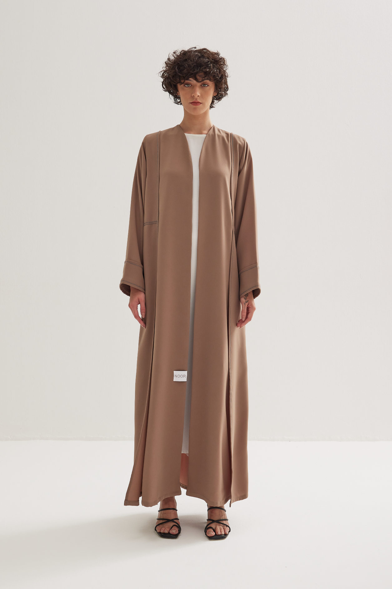 Panel Abaya in Camel Beige
