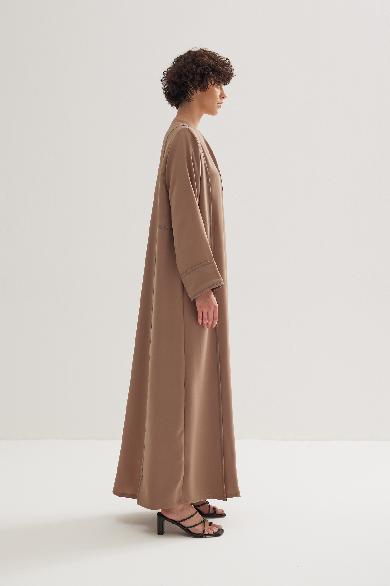Panel Abaya in Camel Beige