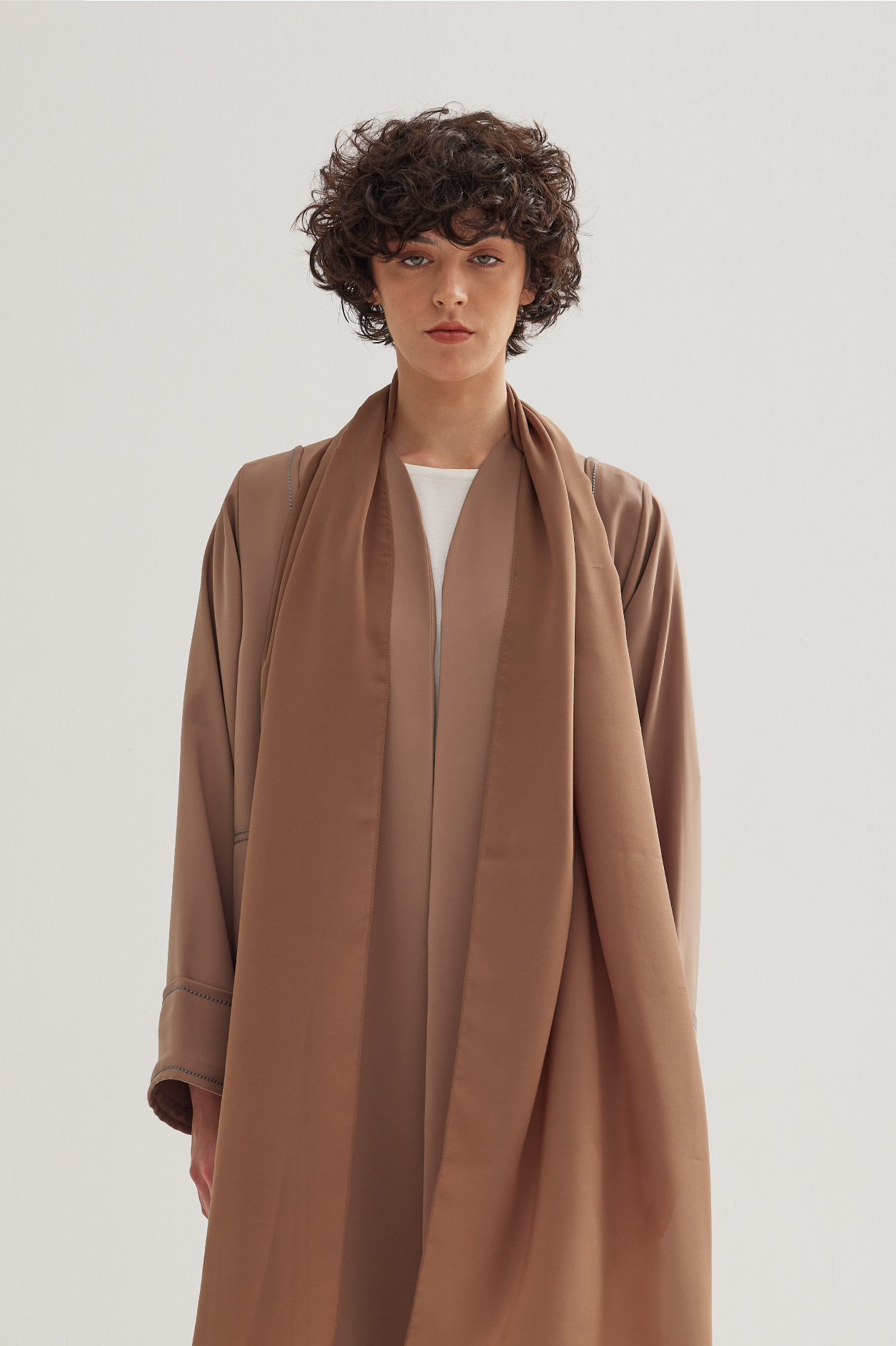 Panel Abaya in Camel Beige