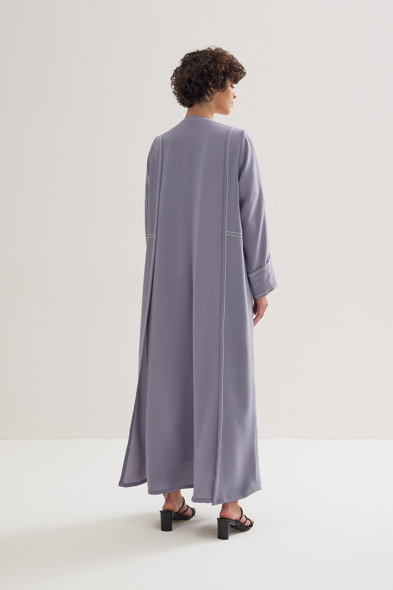 Panel Abaya in Light Grey